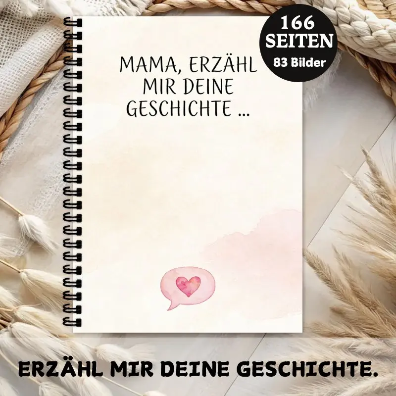 A5 Notebook Mom I Want to Hear Your Story German Mom's Life Story Journal with 