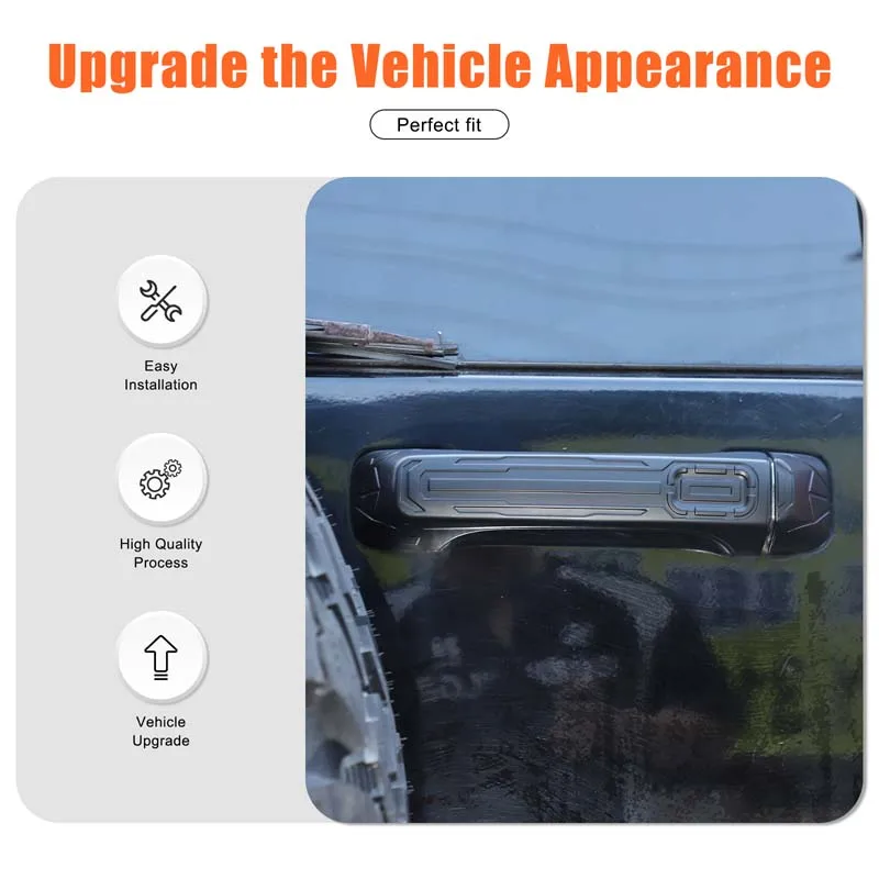 

Для Hummer H3 2005-2009: Накладки на ручки дверей и крышки багажника из ABS-пластика, черные, аксессуары для автомобиля