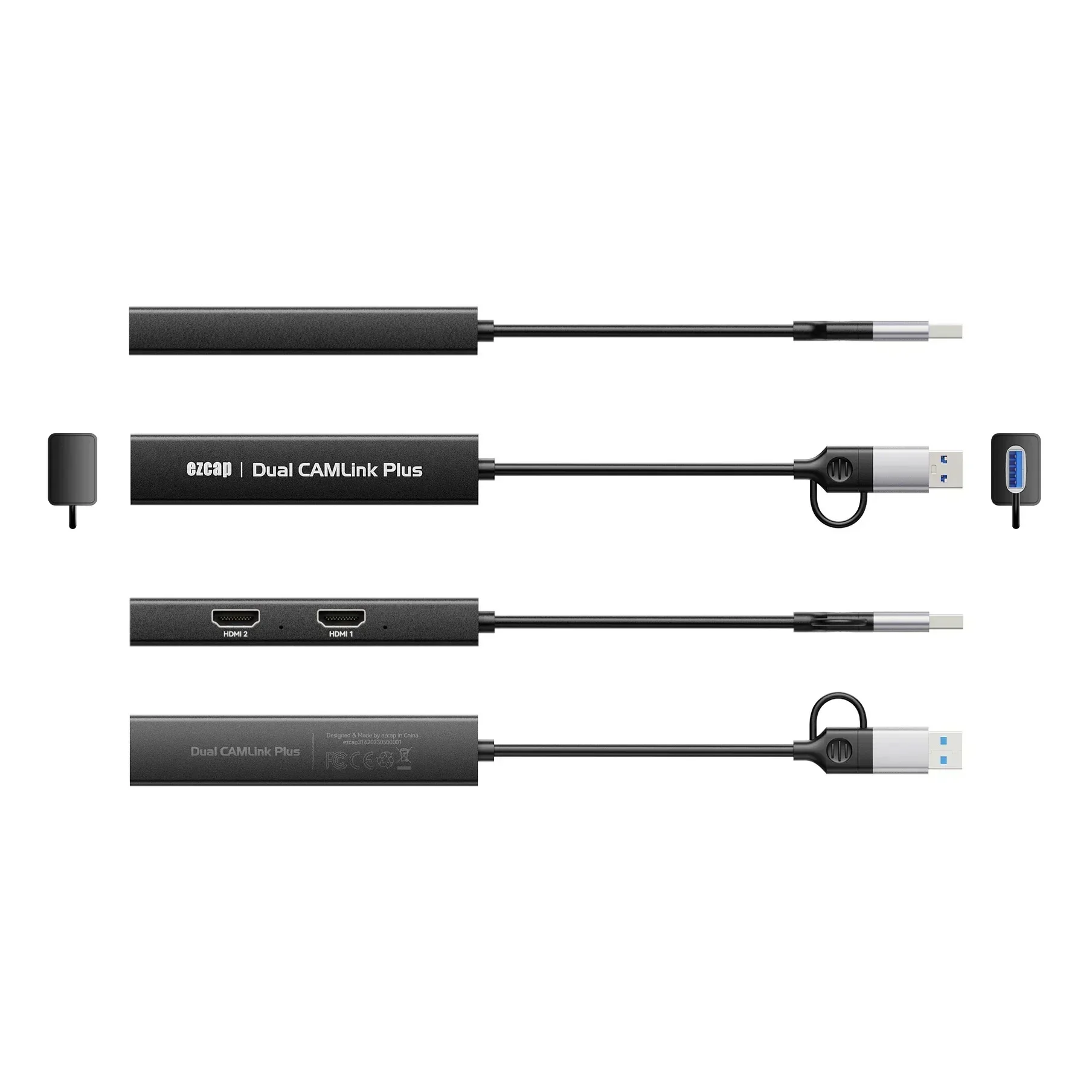 

Двухканальная карта видеозахвата Dual CamLink Plus HDMI USB 3.0 Type-C 2-в-1 для PS4, игровых камер, прямых трансляций и записи видео на ПК