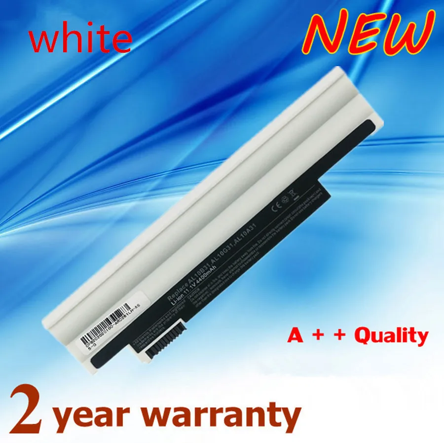 D255 white Laptop Battery FOR ACER AK.003BT.071  AK.006BT.074  AL10A31  AL10B31  AL10G31  BT.00603.114  BT.00603.121