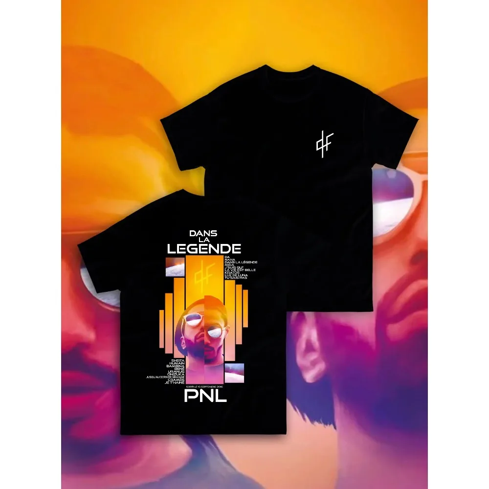 PNL Le Monde Chico Album Graphic T-shirt Vintage Washed Rap Merch Harajuku Unisex Oversized Crew Neck Cotton Short Sleeve Tops