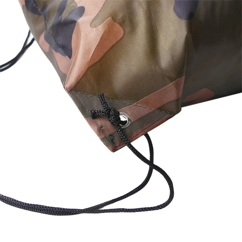 Mochila Unisex para viajes al aire libre, zapatos de gimnasio gruesos, almacenamiento de ropa, bolsa con cordón de camuflaje, mochila Oxford, bolsa deportiva portátil