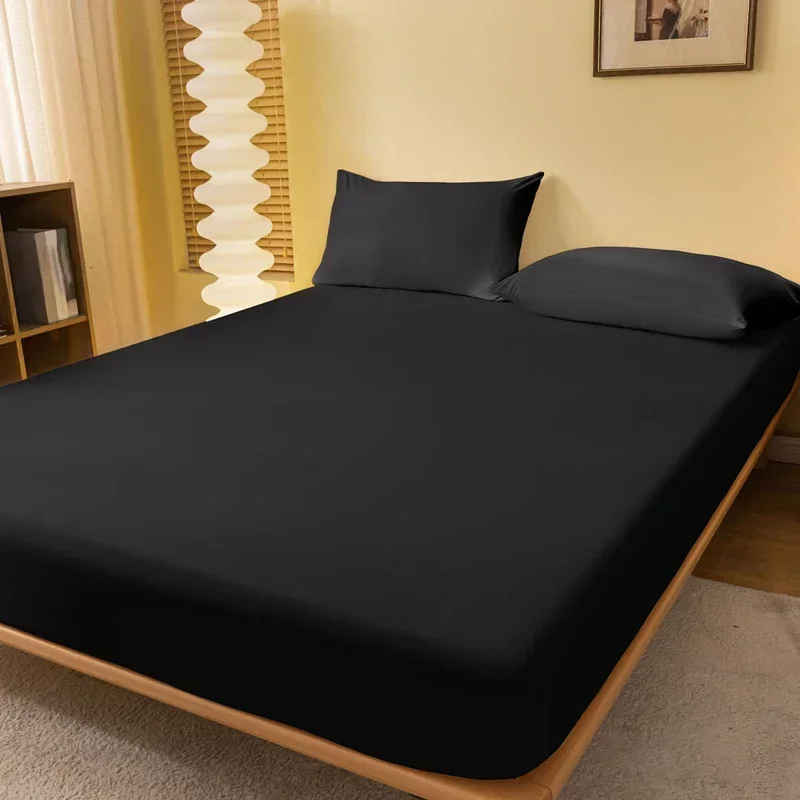 1 piece of solid color matte bed sheet, solid color bed cover for bedroom, bedding (excluding pillowcases)