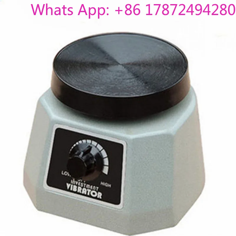 Small Dental Plaster Vibrator 0728 0981, 4'' Round Gypsum Oscillator Shaker Variable Intensity