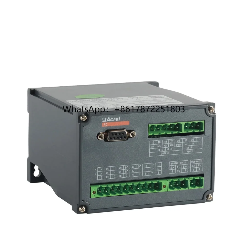 BD-4EA Transduser Listrik 3P4W Pemancar Multi-listrik dengan Output Pulsa Output Analog RS485 CE/UL