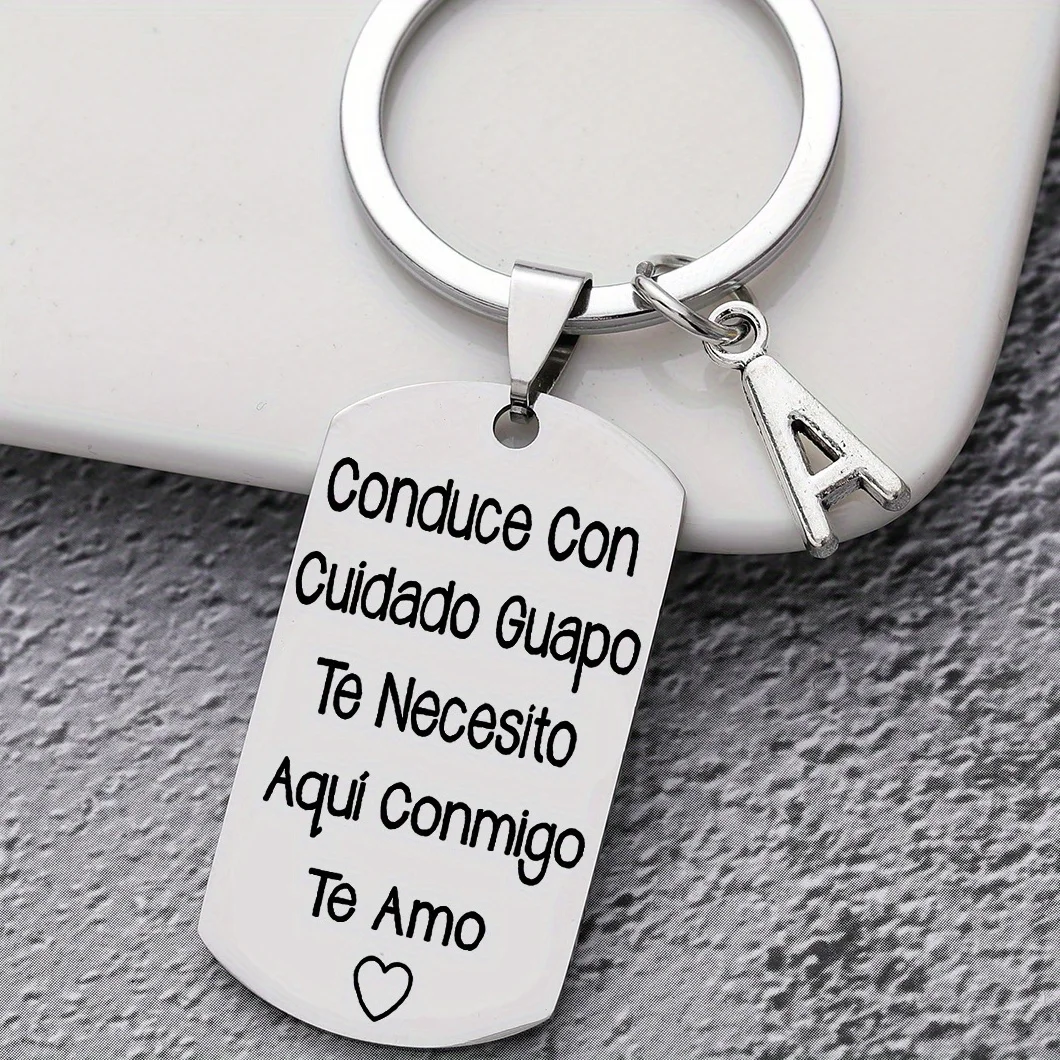 1PC Stainless Steel Keychain Gift for My Man To My Husband Valentine‘s Day Boyfriend‘s Gift’