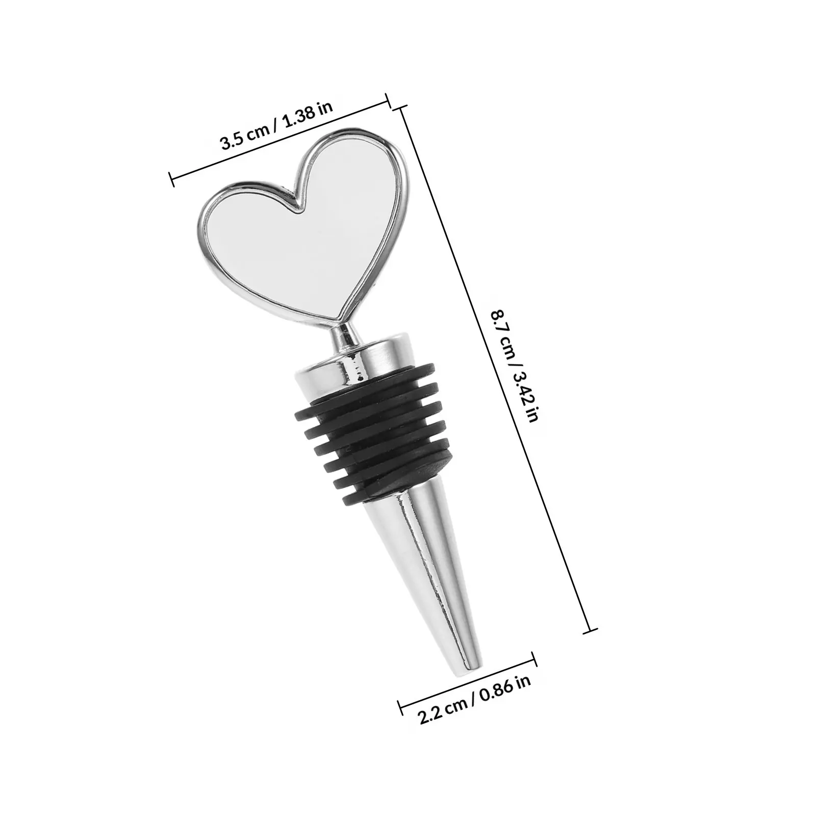 DIY Wine Bottle Stopper Blank Aluminum Alloy Heat Transfer Sublimation Seal Plug Reusable Decorative Metal Cap for Red Wine