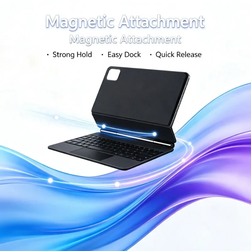 Smart Folio Tablet Shell Built-in Bluetooth Keypad For Xiaomi Pad 7 Pad 8 Pad 8 Pro 11.2 Inch