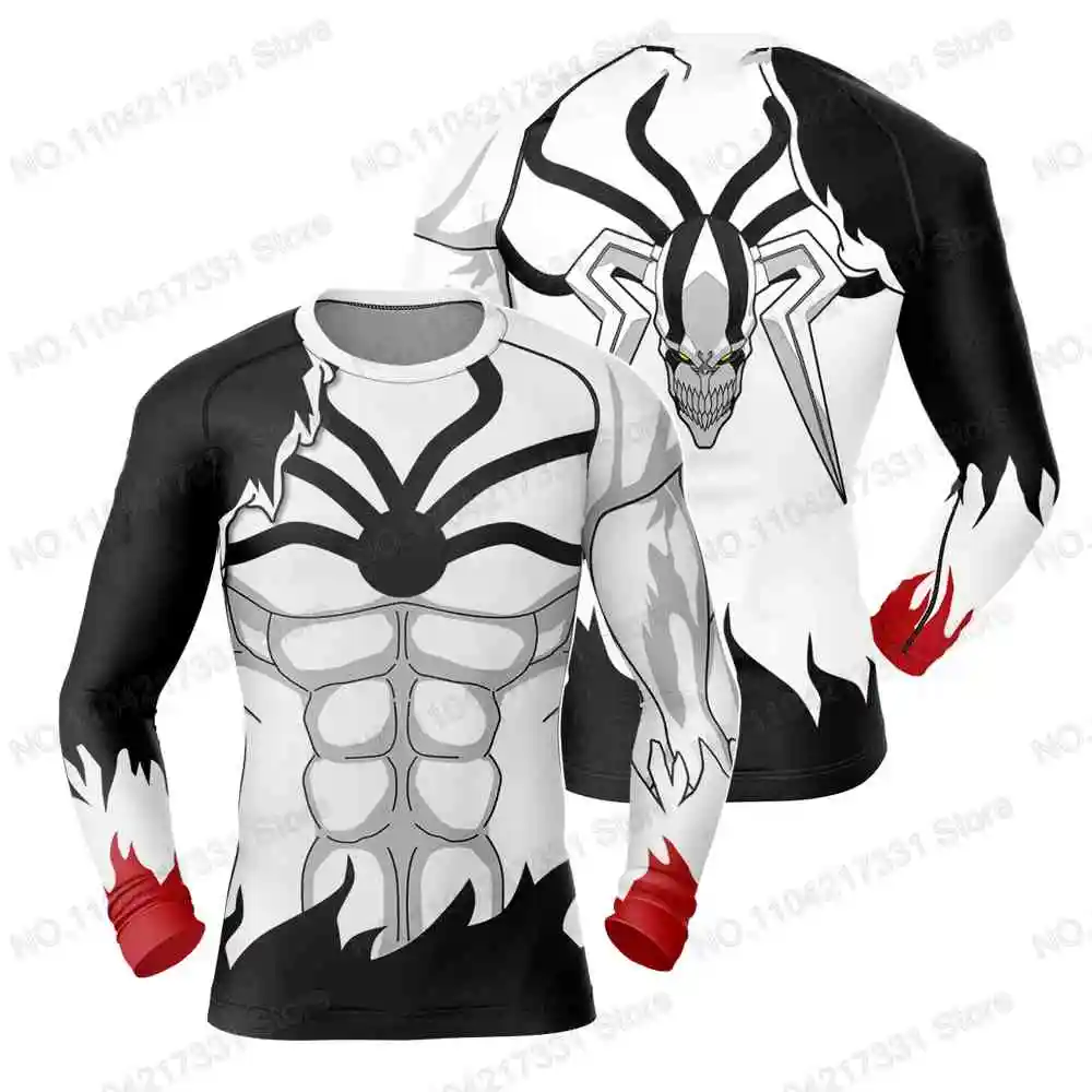 Popular Anime Surfing Jersey Beach Swimwear Diving Gym Long Sleeves Trousers MMA BJJ Men Jiu Jitsu Fitness Sets