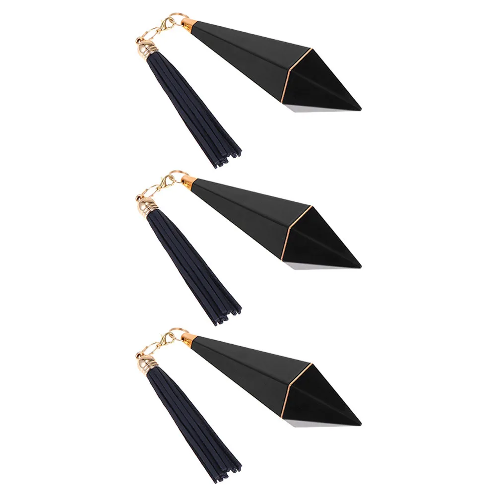 3 قطع من حاويات أحمر الشفاه الأنيقة المزودة بشرابة أنبوب كريم الشفاه الفارغ المتين لمستلزمات مكياج الرحلة وحامل كريم الشفاه #4