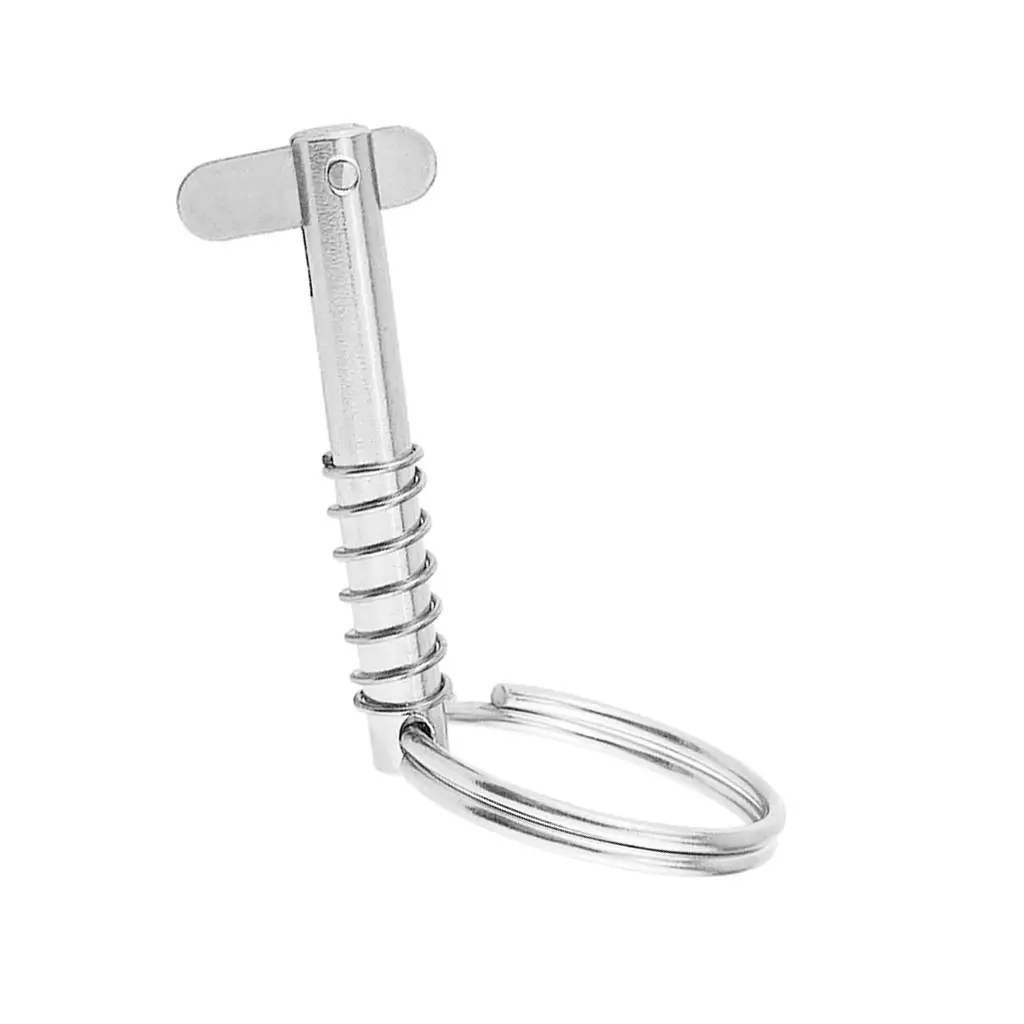 Quick Release Boat Pins, Bimini Top Hinge Pin, 316 Stainless Boat Top Deck Hinge for Ship Outfitting- Quick Removable, 6.3x51mm