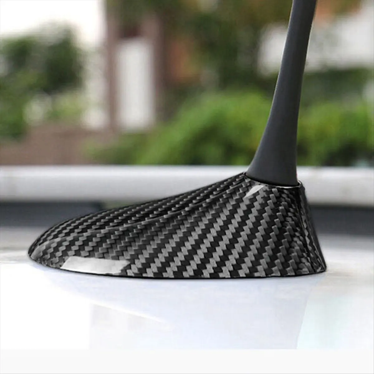 Super Sale Real Hard Carbon Fiber Car Antenna Shark Fin Cover Trim for Fiat 500 2004-2011 for Jeep Renegade