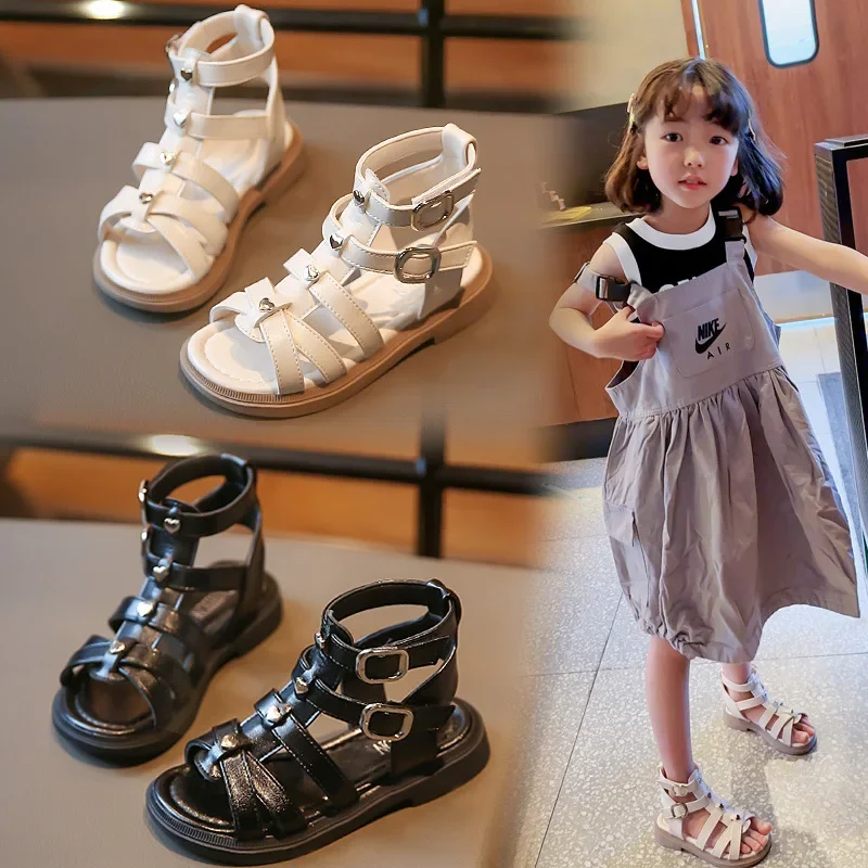 

Summer New Girls' Sandals, Fashionable and Versatile, Children's Fashionable, Comfortable, Wear-resistant and Non-slip Sandals