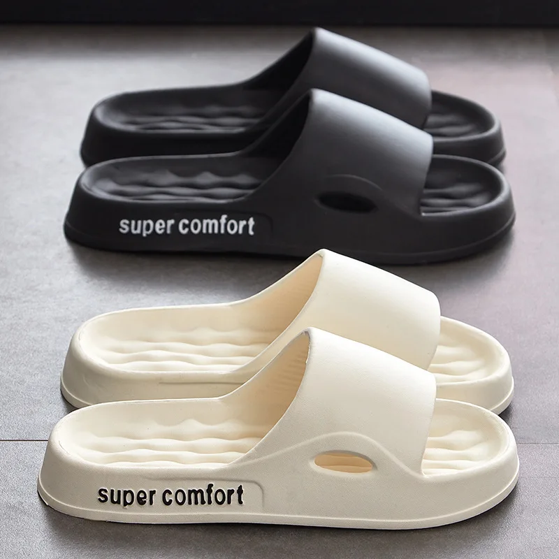 

46-47 large size cool slippers men's summer, new thick-bottomed super soft couple home women's drag
