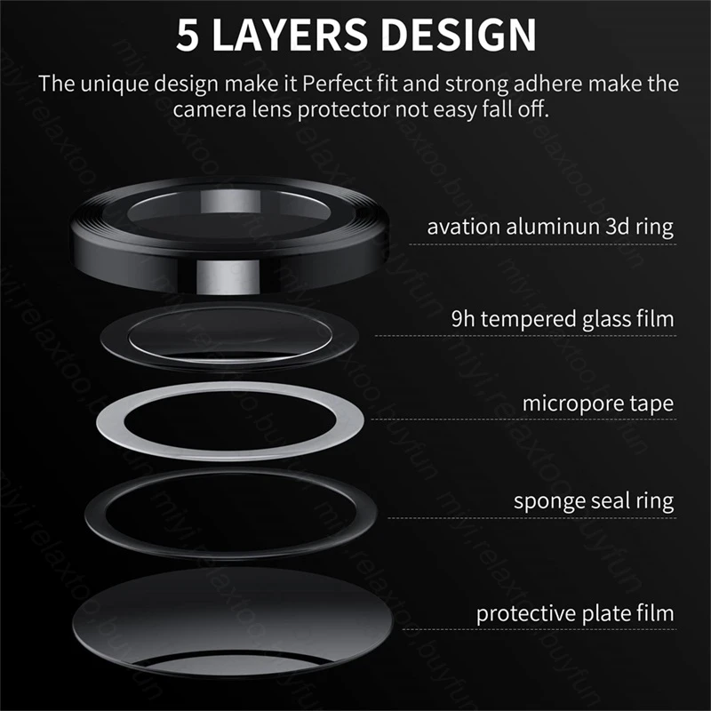 For Asus Zenfone 10 5G Case 3D Curved Tempered Glass Camera Protector Cover Zenfone10 Zen Fone 10 Fone10 5G Matel Ring Lens Cap