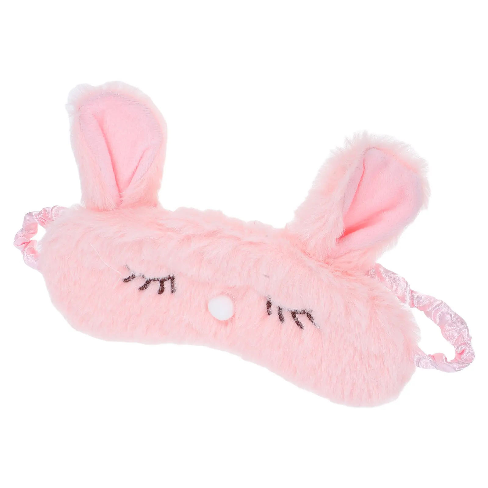 Rabbit Sleep Eye Mask Adorable Cartoon Design Soft Comfortable Light Blocking for Women Travel Home Party
