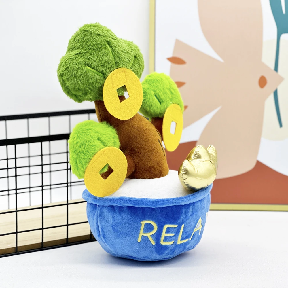 relax green tree plush