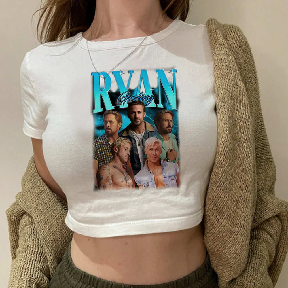 Ryan Gosling vintage fairy grunge  crop top Woman fairy grunge  vintage graphic  90s clothes crop top