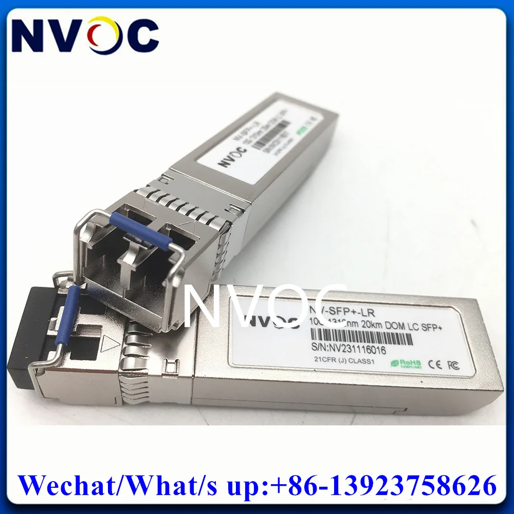 Imagem -04 - Transceptor Óptico de Fibra Dupla sm 10g 1310nm 10km Duplex lc Sfp Mais 10gbase-lr Compatível com Processador Nova Star Vx600 10 Pcs