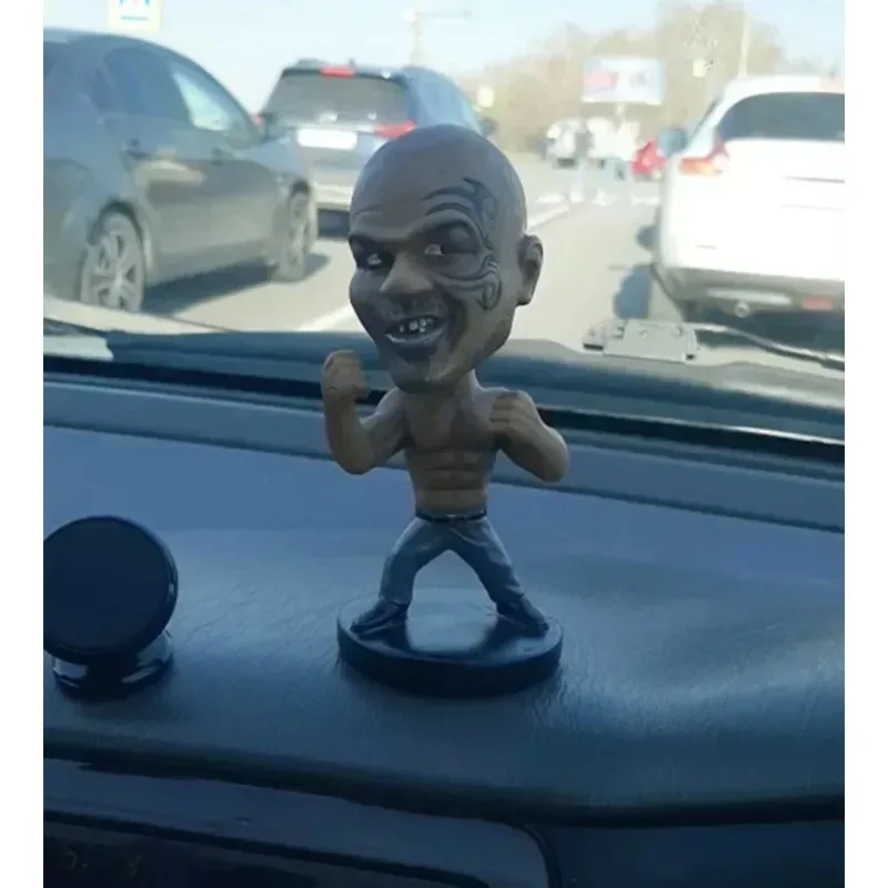 

Car Decoration Shaking Head Toy Boxer Actor Boxing Champion Statue Fighting Character Shaking Head Mike Tyson Action Doll
