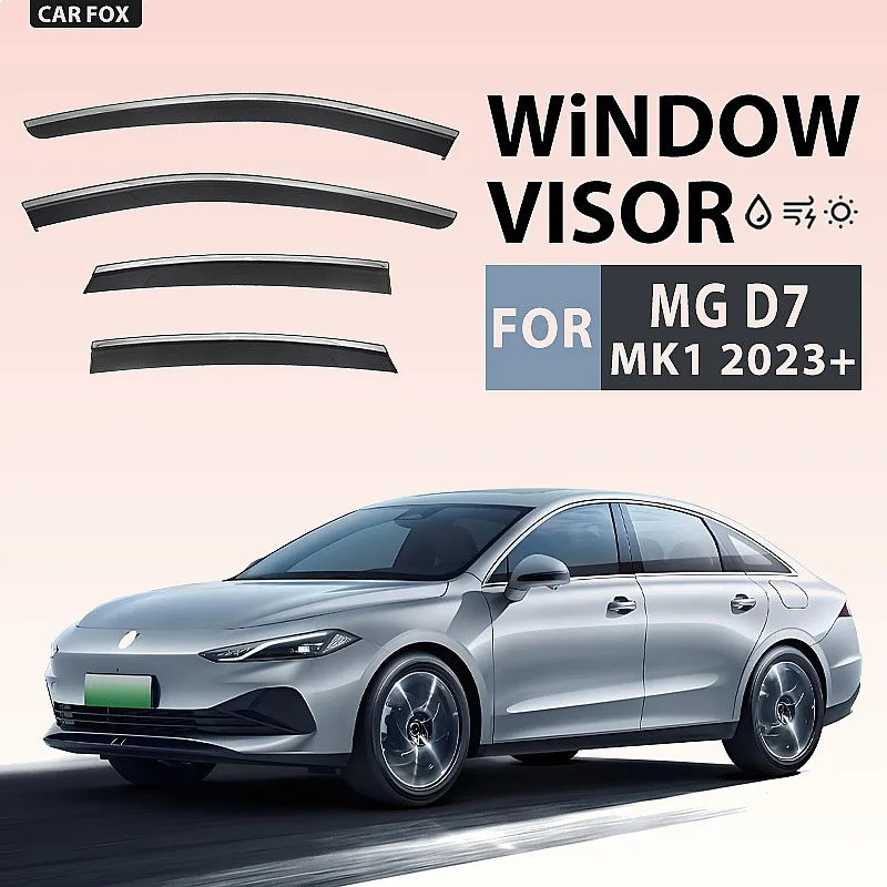 

For MG D7 2023+ Car Window Visor Rain Sun Shade Awning Windshield Side Deflector Auto Accessories Styling