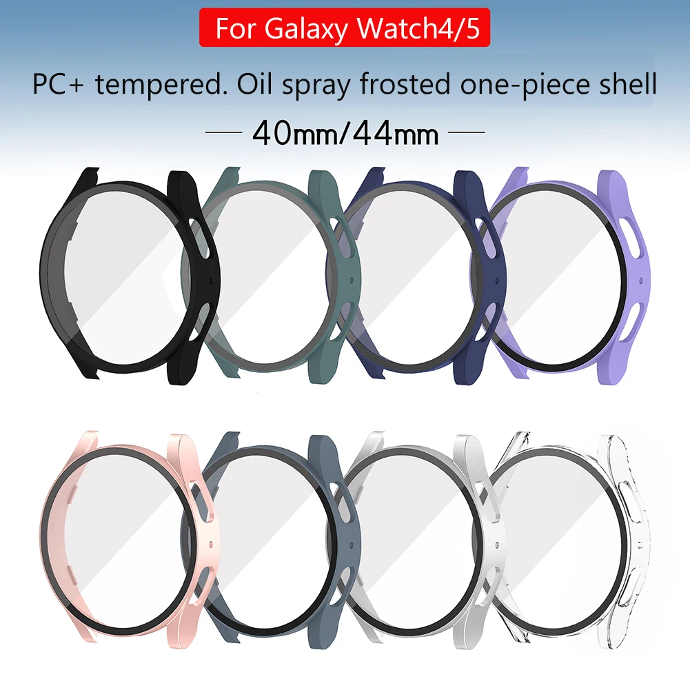 Horloge Case Voor Samsung Galaxy Watch5 40Mm 44Mm Pc Matte Cover Rondom Beschermende Bumper Shell Voor samsung Galaxy Watch5 Case