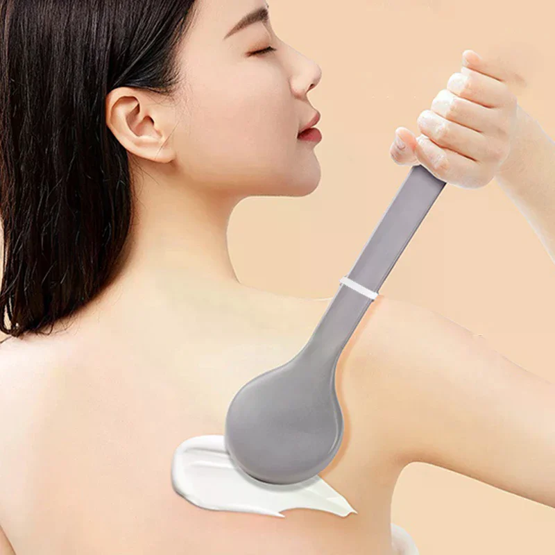 1Pcs Multi-Function Lotion Sunscreen Ointment Applicator Long Handle Body Cleaner Shower Brush Sunscreen Back Applicator