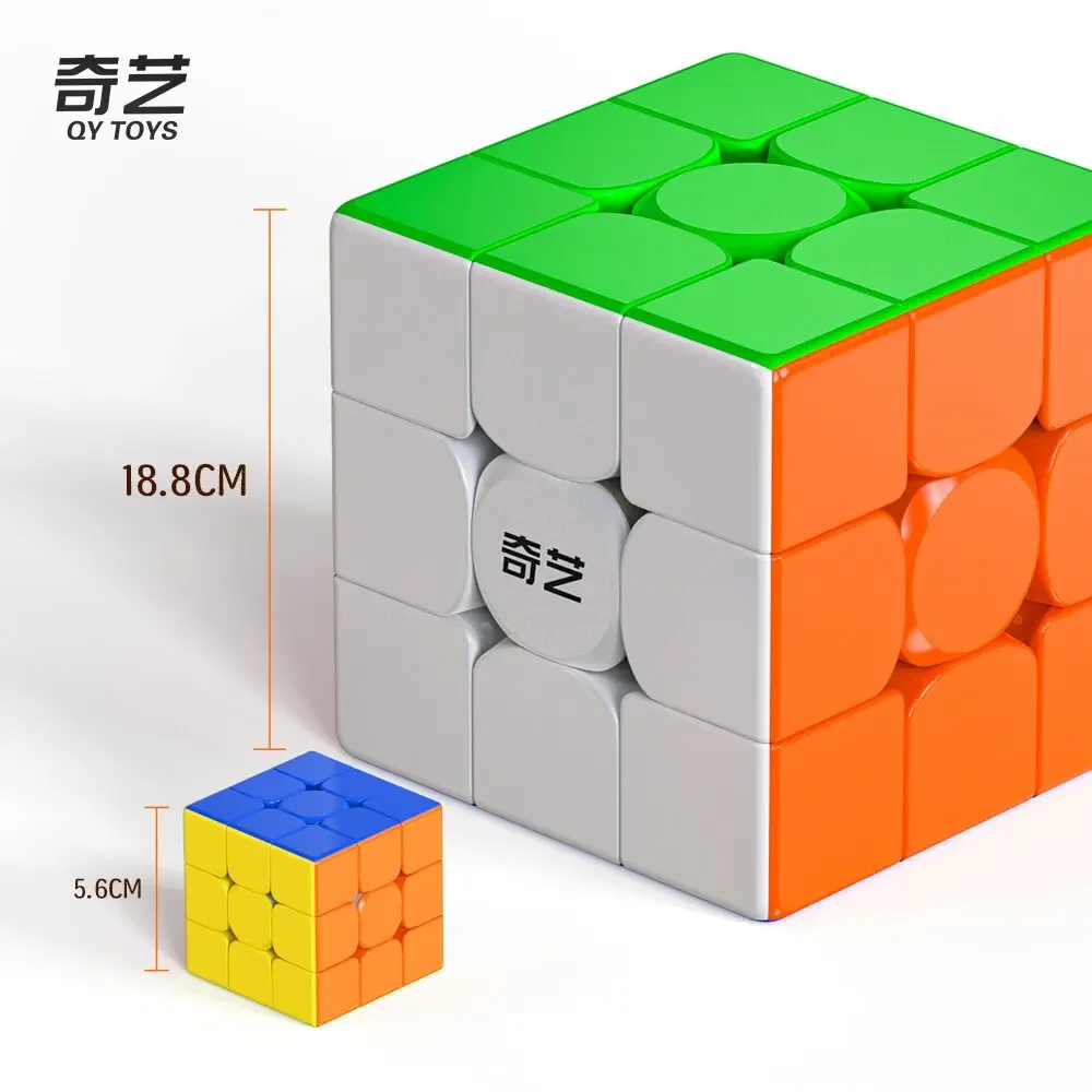 Qiyi wojownik Plus 18.8cm duża kostka ponadgabarytowa 3x3x3 Cubo Magico Profissional Qidi Puzzle edukacyjne zabawki 6-12 lat