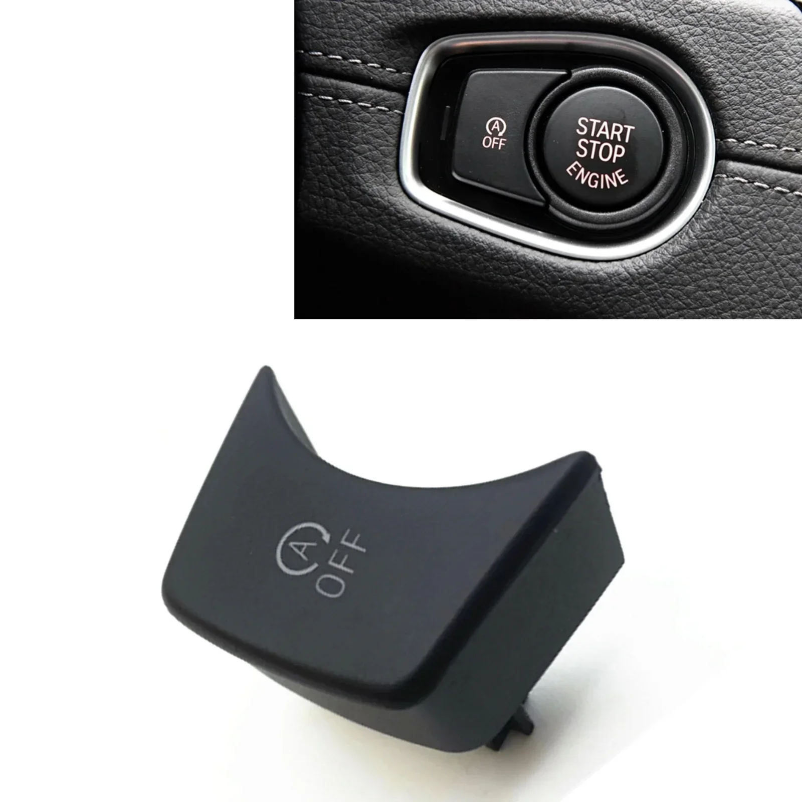 

New！ For BMW X1 F48 F49 LCI X2 F39 2 Series F45 F46 Engine Start Stop OFF Switch Button Knob Cover Cap 61319289136 /61319289135