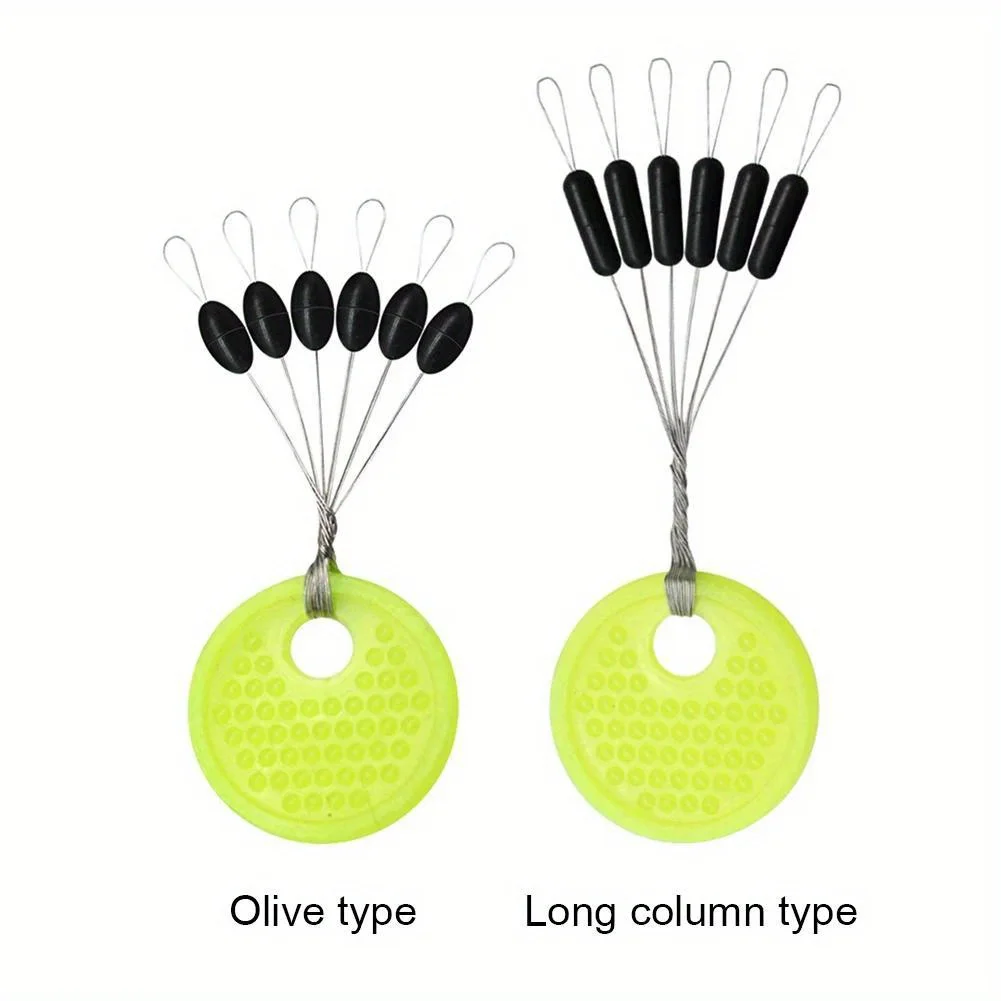 10 groups of rubber space beans, sea carp, black rubber plugs, outdoor fishing, positioning bean floats. Fishing gear parts