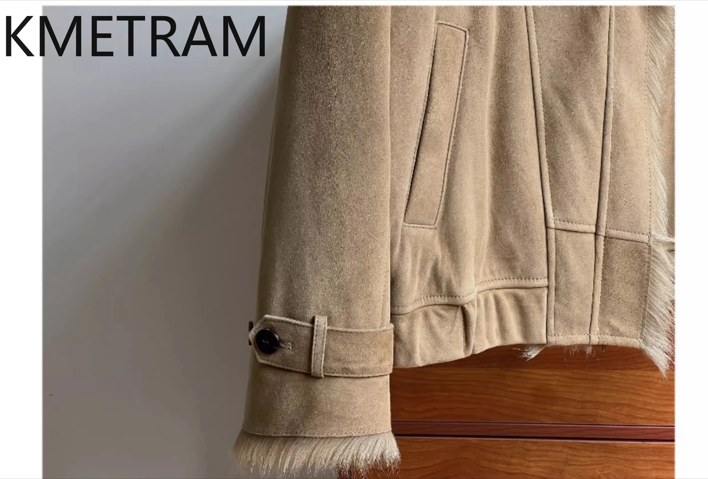 KMETRAM Cappotto di pelliccia double face in lana naturale di capra Donna Colletto alla coreana Giacca corta in vera pelliccia 2025 Abiti invernali шуба жleticud
