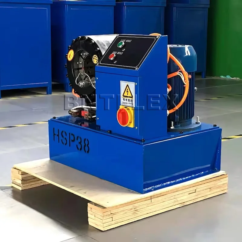 2021 Newest design !!! hydraulic hose crimper HSP-38 shrink tube steel pipe reducing machine
