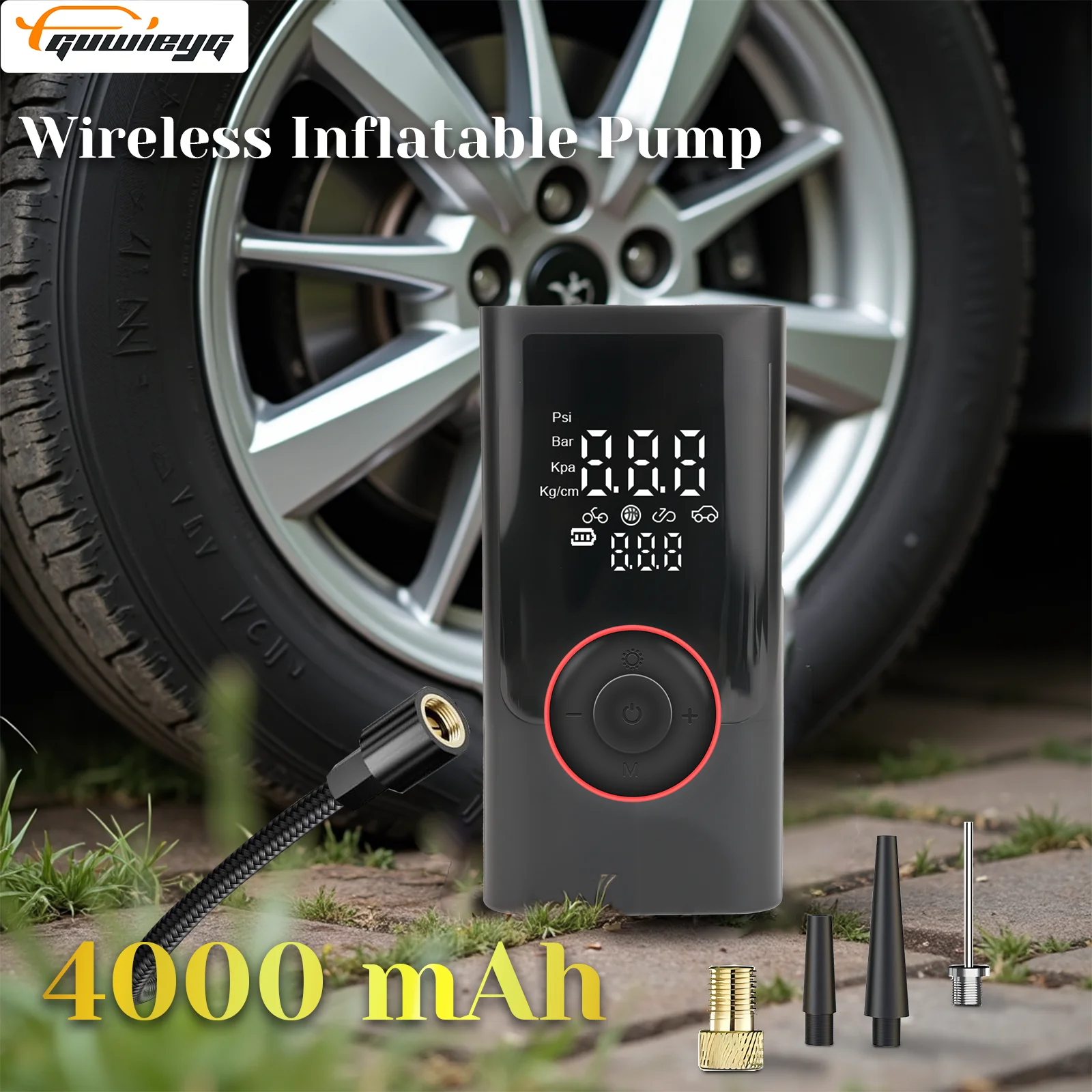 

Умный беспроводной насос для накачивания шин — литиевый, компактный, для автомобилей, велосипедов и приключений