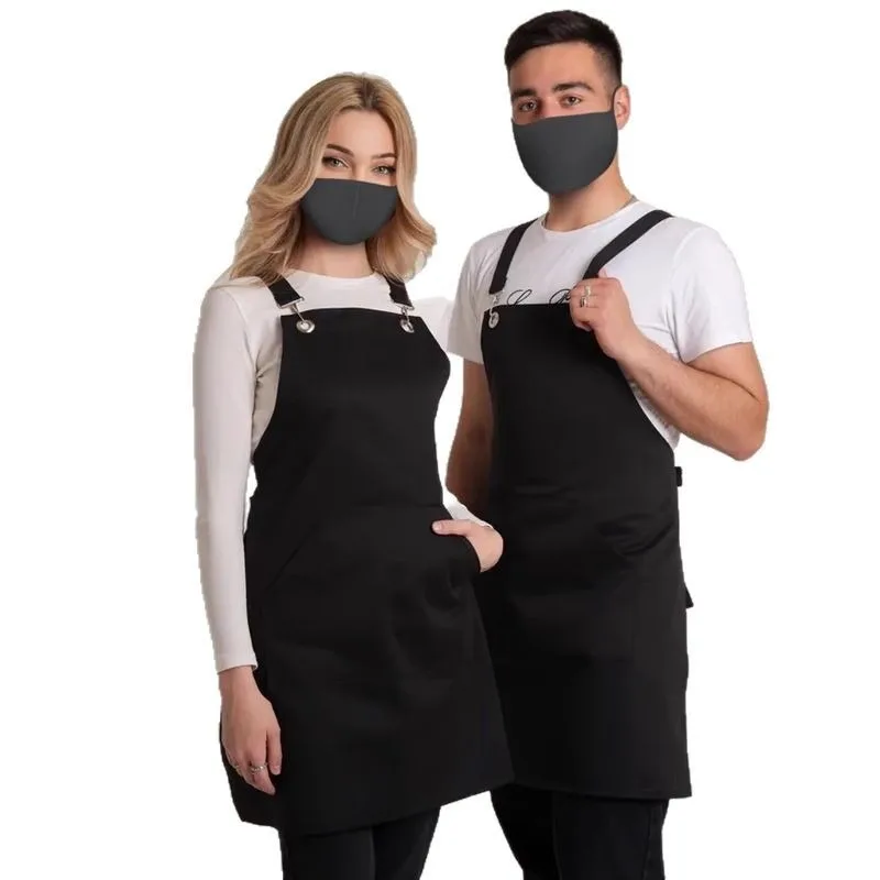 Unisex Kitchen Aprons Unisex Chef Workwear for Grill Restaurant Bar Shop Cafes Beauty & Nail Studios Uniform Restaurant Workwear