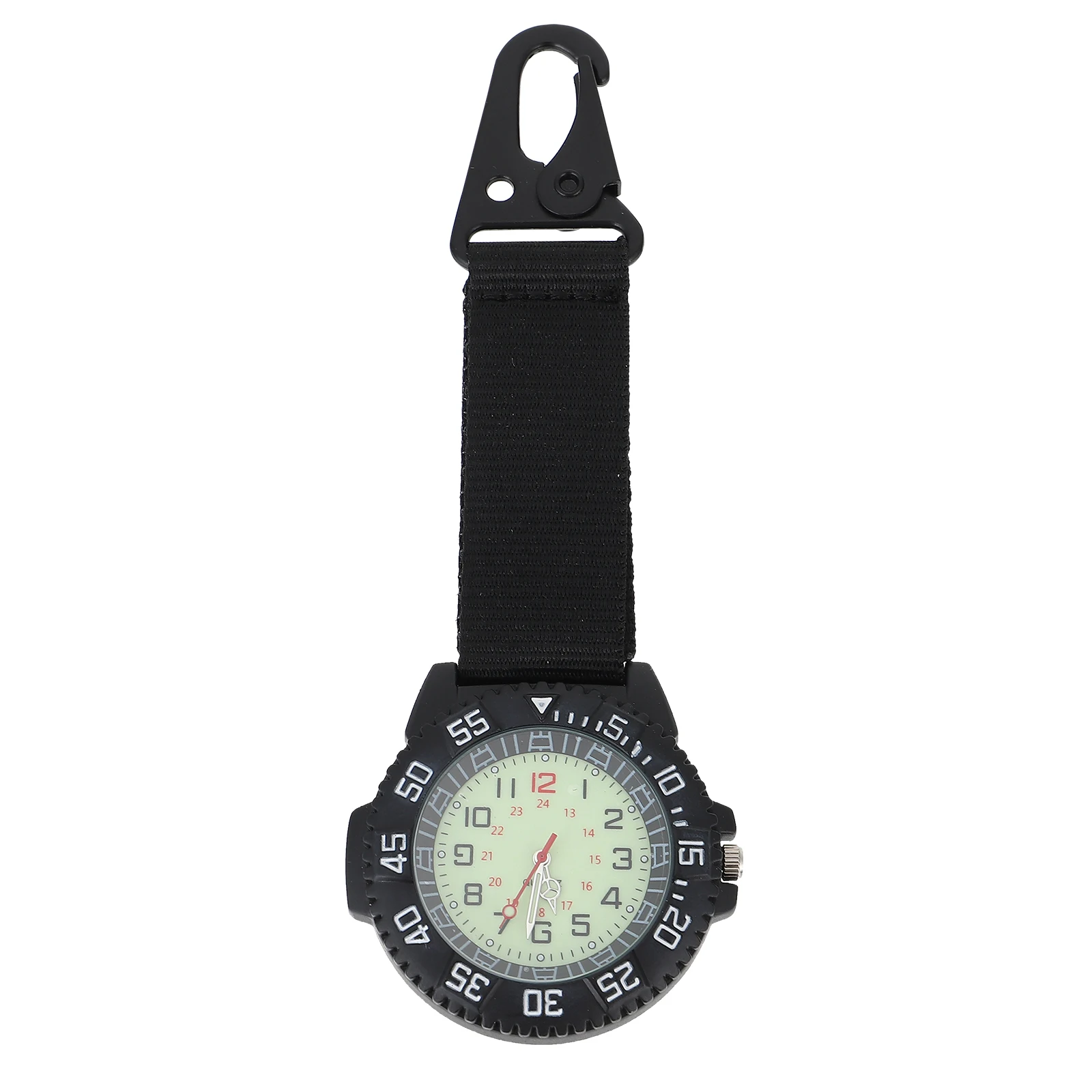Outdoor Mountaineering Hanging Watch Men Nylon Carabiner Clip Sport Timepiece Classic Pocket Watches