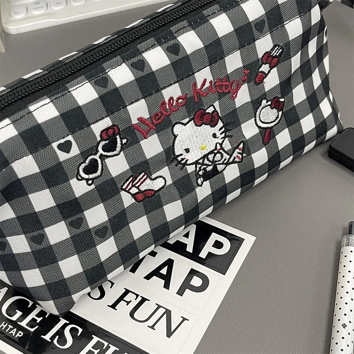 Sanrio Series Hello Kitty Cute Pen Box High Quality Kawaii Stationery Bag Collection Student Cute Stationery Supplies Gifts