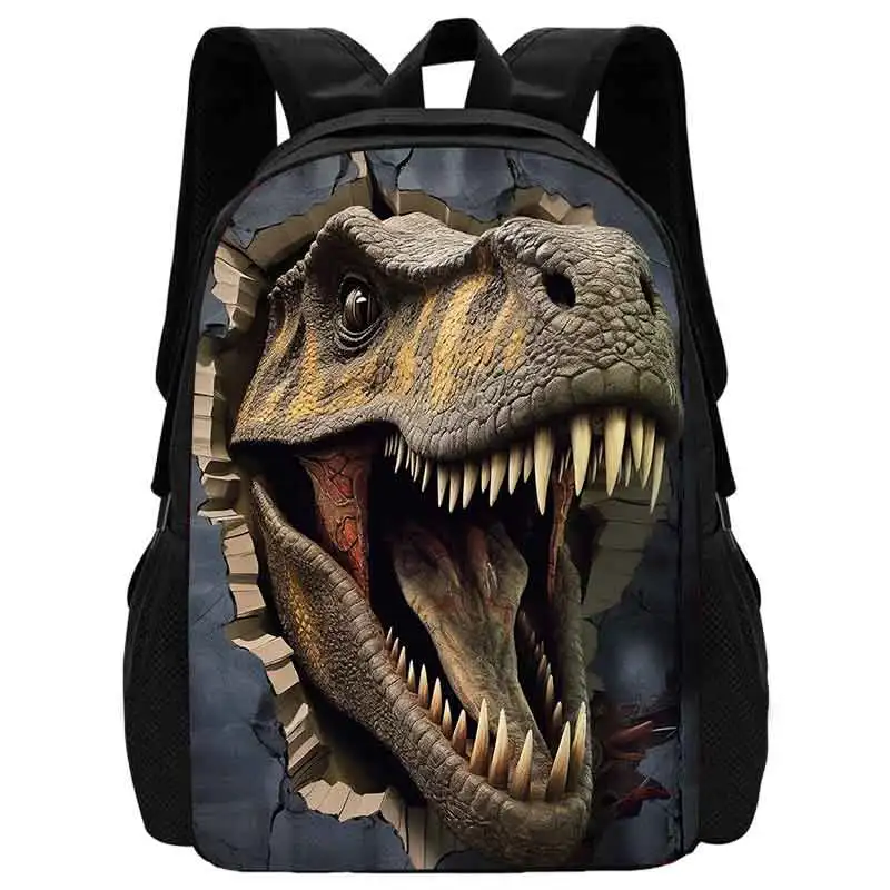 Ransel dinosaurus anak laki-laki untuk sekolah, Mochila motif hewan, tas sekolah untuk anak laki-laki perempuan, ransel kapasitas besar hadiah terbaik