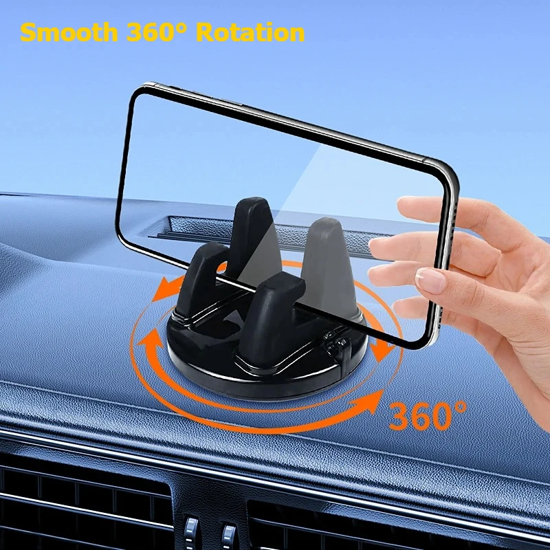

360° Rotatable Car Car Mobile Support Bracket Non-Slip GPS Navigation Tablet Bracket Car Gadgets Universal for All Phones