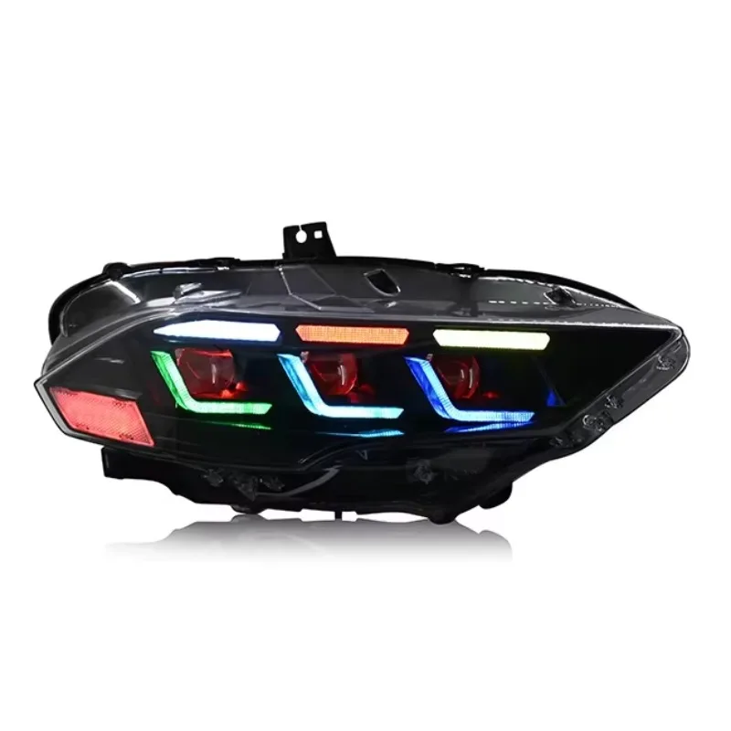 

DK Motion New Style LED RGB Headlamp For Ford Mustang 2018 - 2022 Car Accessories Front Lights Front Lamp