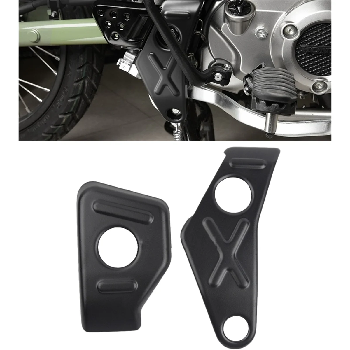 Motorcycle Frame Cover Side Covers Guard Protection Heel Plate for Honda Hunter Cub CT125 2020-2023 JA55 JA65