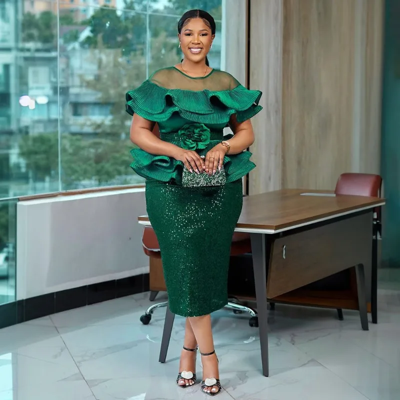 Elegant Women Luxury Party Dresses Dashiki Sequins Bodycon Robe Wedding Prom Birthday Evening Dress 2025 Autumn Africa Clothing