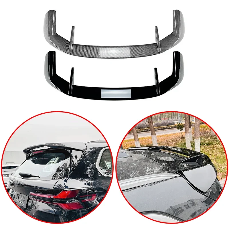 

Car Rear Roof Spoiler Wing Glossy Black Or Carbon Fiber Look Body Kit For BMW X5 G05 2019 2020 2021 2022 2023 2024+ MP Style