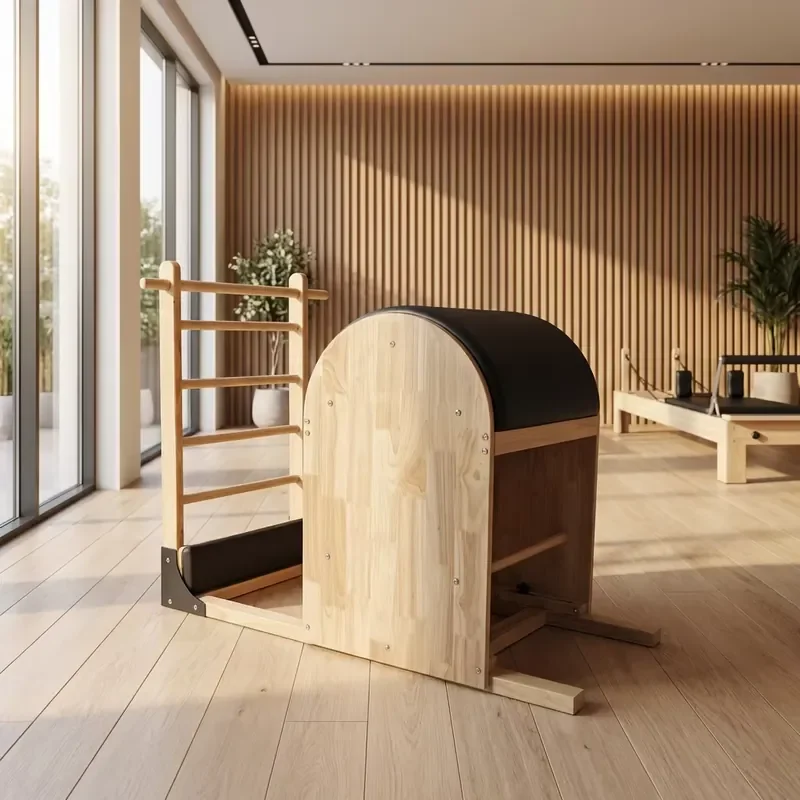 【CHIMU HOME】Oak Wood Pilates Ladder Barrel Improves Posture Scoliosis Correction Home Studio Fitness