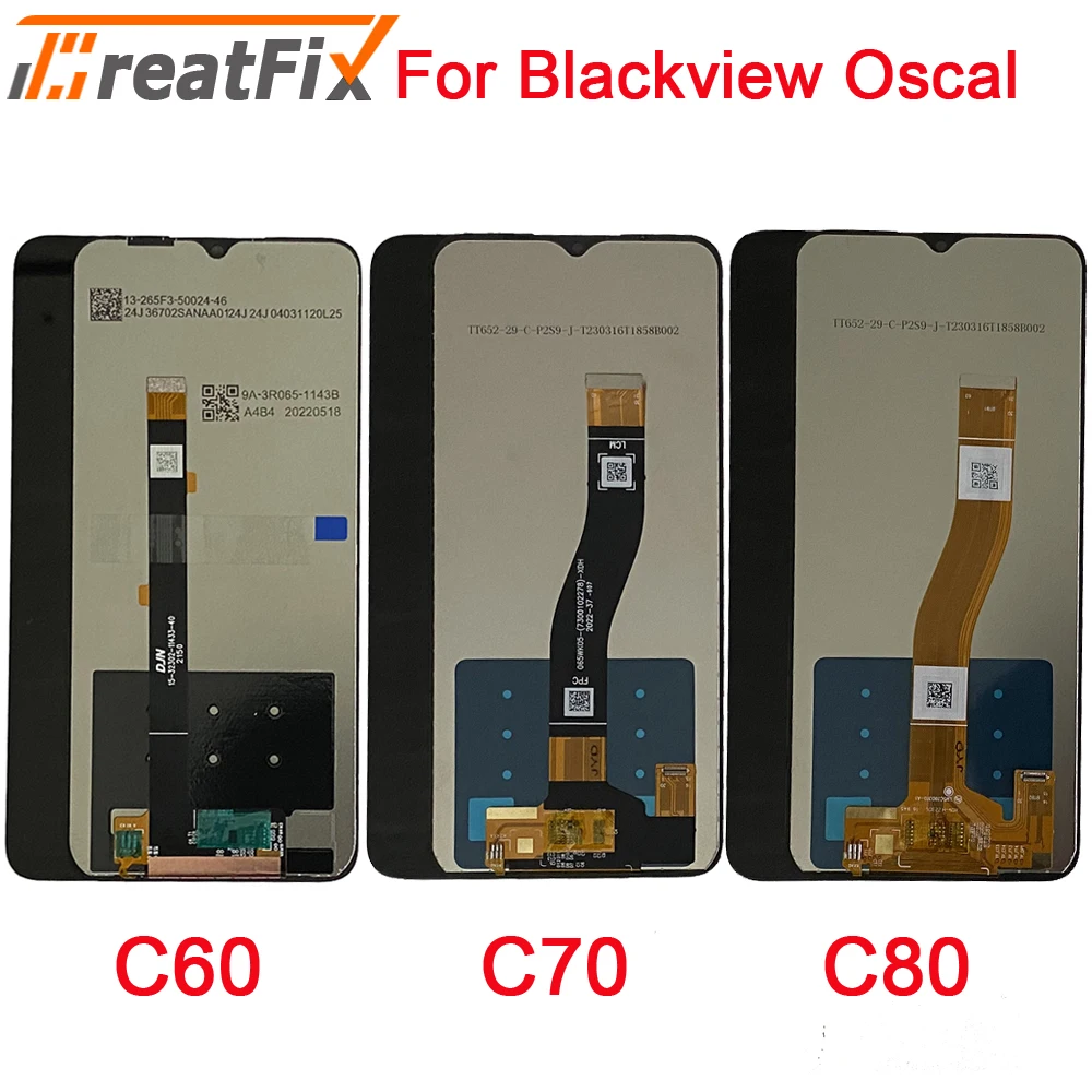 LCD For Blackview Oscal C20 C30 Pro C60 C70 C80 LCD Display Screen Digitizer Assembly Oscal S60 S70 Pro S80 Tiger10 Tiger 12 LCD