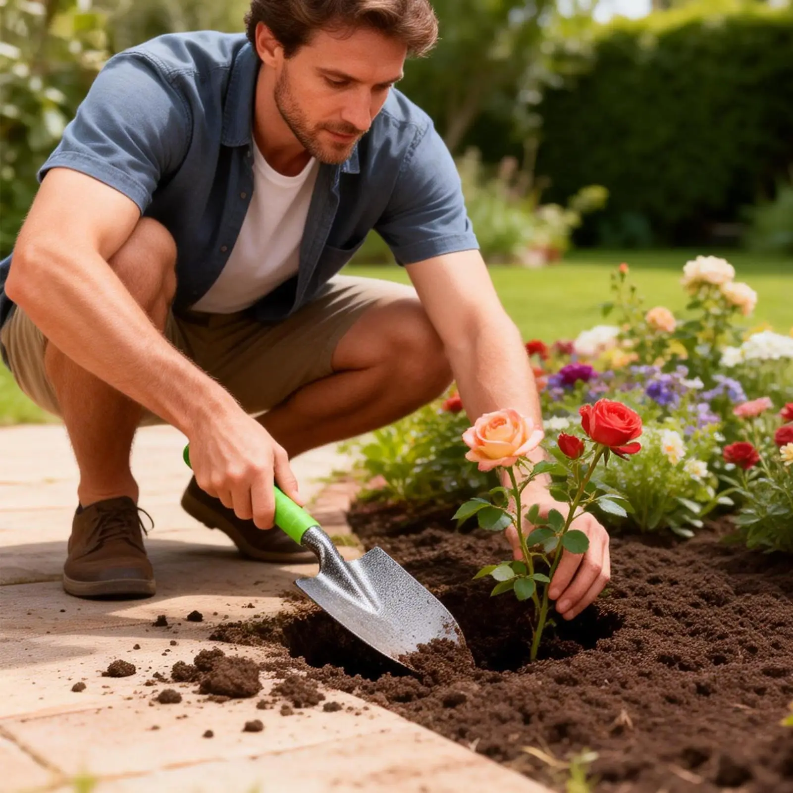 

Small Gardening Tool Set 6 Pieces Ergonomic Heavy Duty Aluminum Alloy Portable Outdoor Gardening Yard Tool Kit For Flower Beds