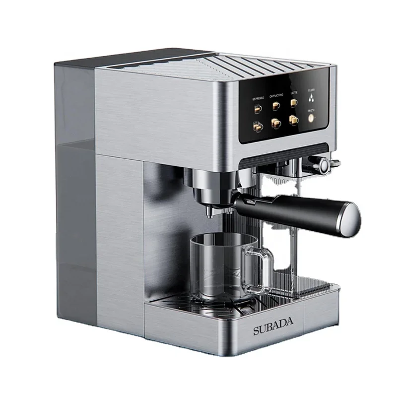 New Design Coffee Maker with 500ml Milk Box and Large Touch Panel Automatic Cappuccino Latte Espresso Coffee Machine