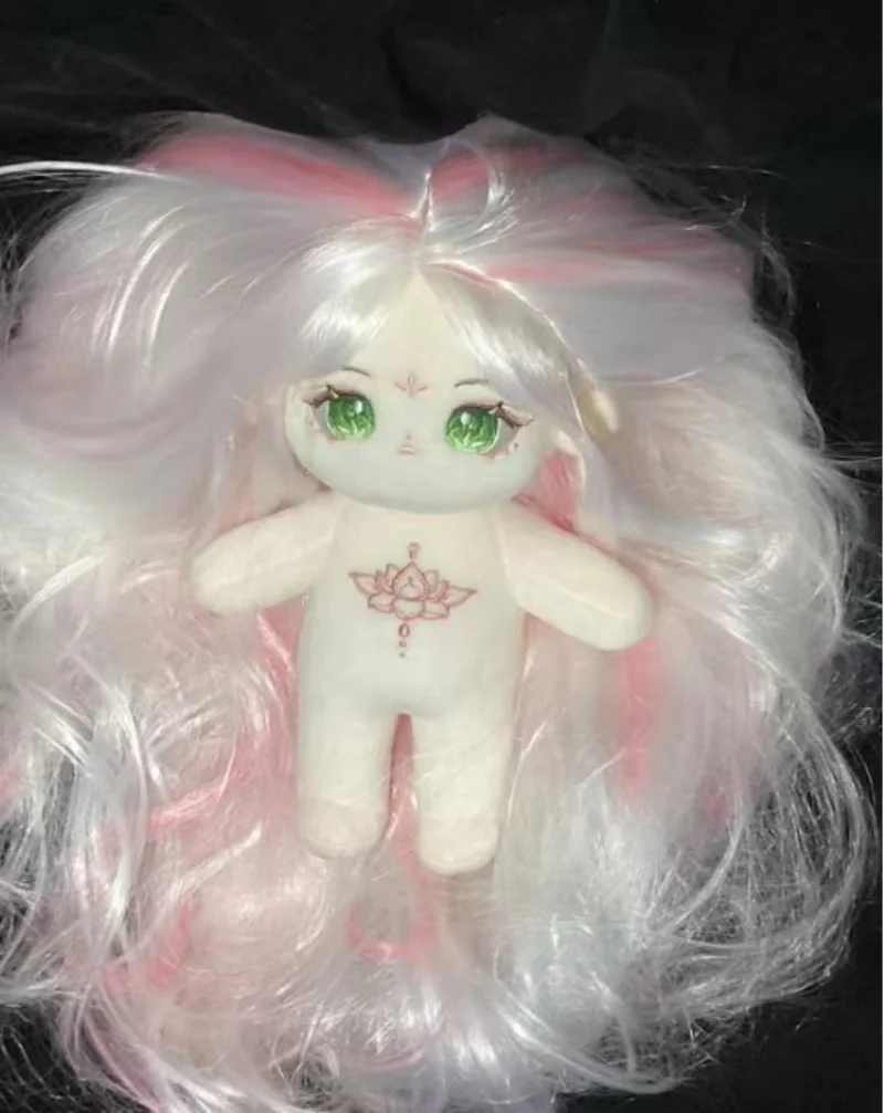 Plushie Lolita Princess Pink White Hair 20cm Doll Toy Body Stuffed Plush Game Cosplay Kids Gift Cute X Limited