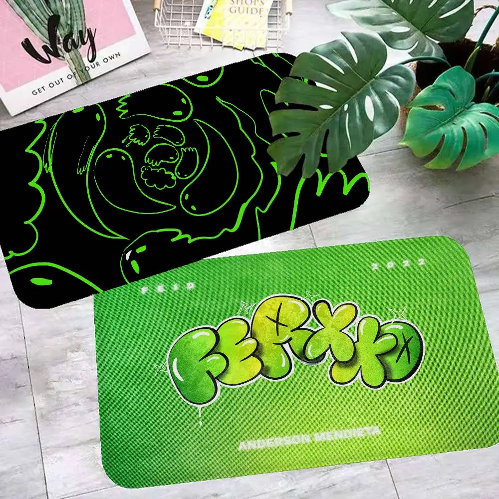 FerxxoS Feid Singer Bathroom Mat Non-Slip Laundry Room Mat Laundry Decor Balcony Child Living Room Toilet Rug