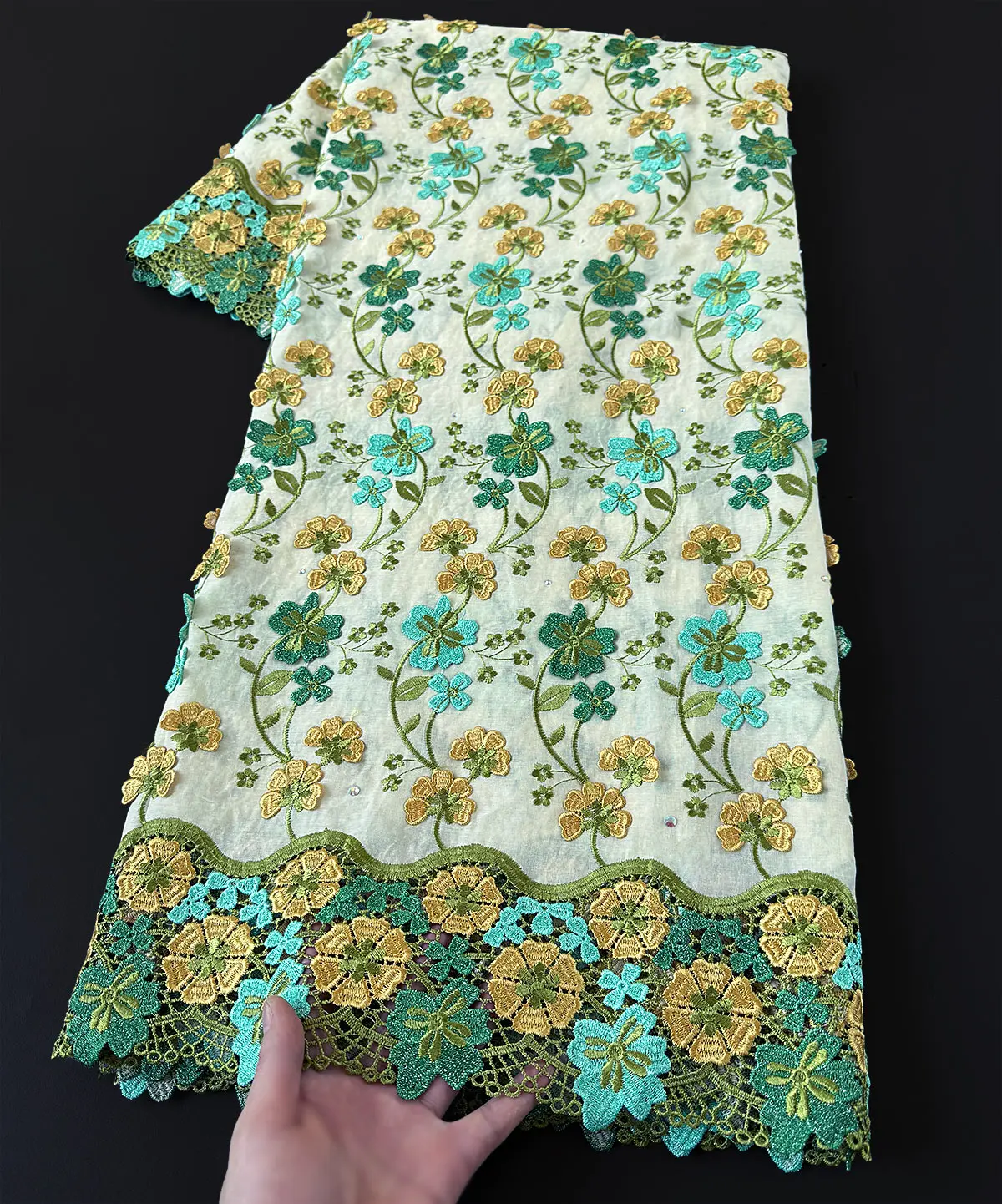 Original Switzerland Voile Lace Highest Quality African Embroidered Fabric 100% Cotton For Nigerian Wedding Cloth Celebrants