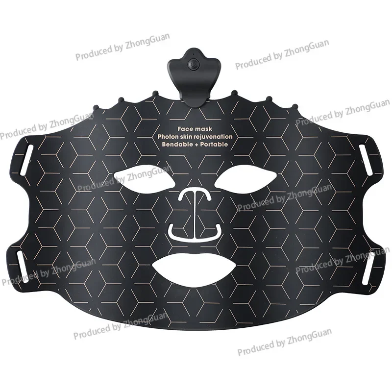 

New Colorful LED Red Light Beauty Mask, Household Photon Skin Rejuvenation Silicone Large Row Lamp Beauty Instrument
